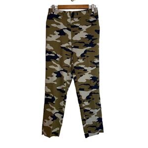 Banana Republic Factory Hayden Pant Camo Pull-On Elastic Size 6 Olive Green